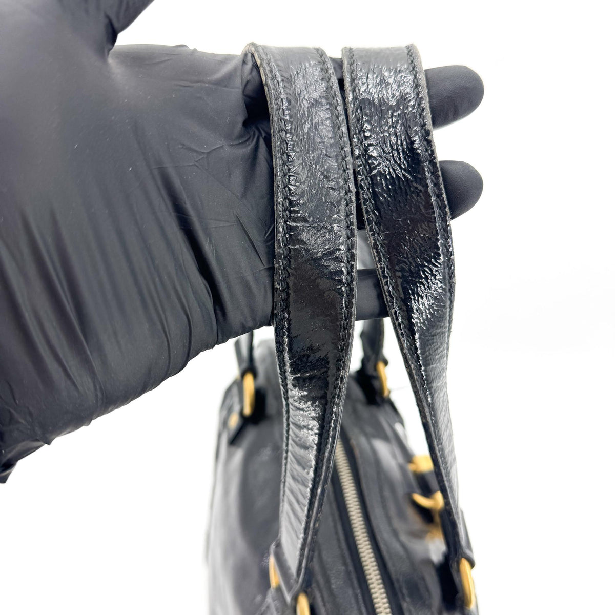 Saint Laurent Muse Patent, Black, Patent Leather, Shoulder Bag