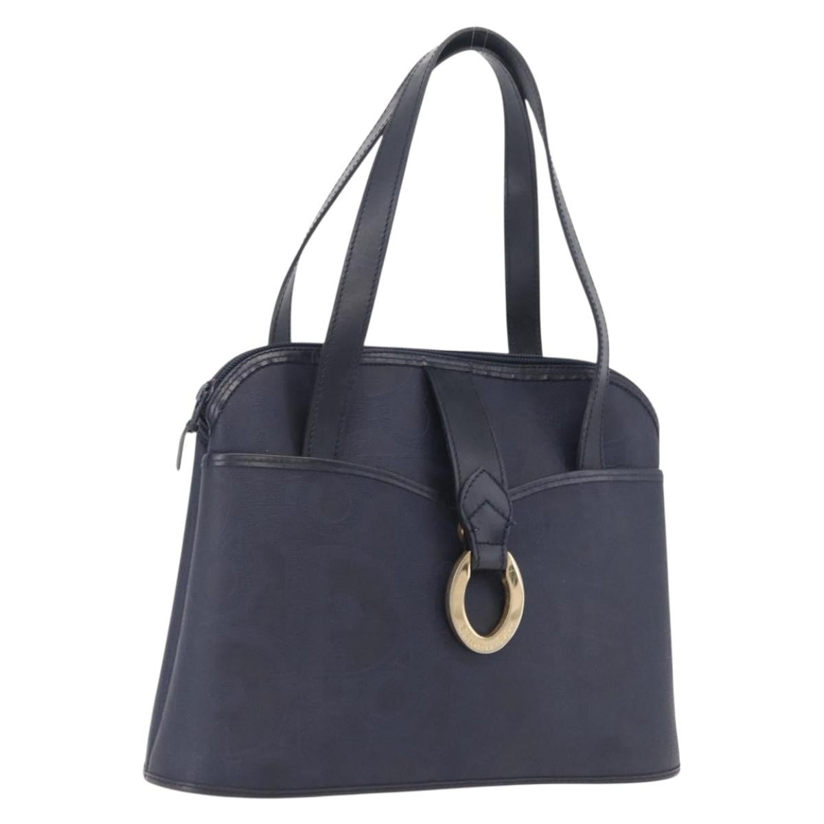 Christian Dior Trotter Canvas, Navy, Canvas, Handbag