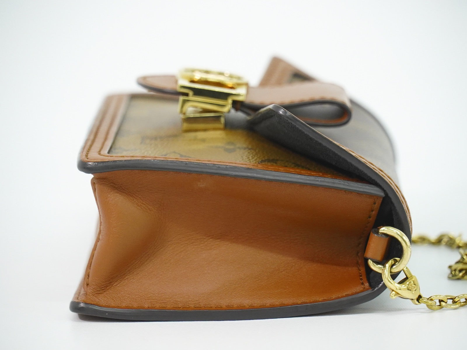 Louis Vuitton Dauphine Reverse Monogram Canvas, Brown, Canvas, Shoulder Bag