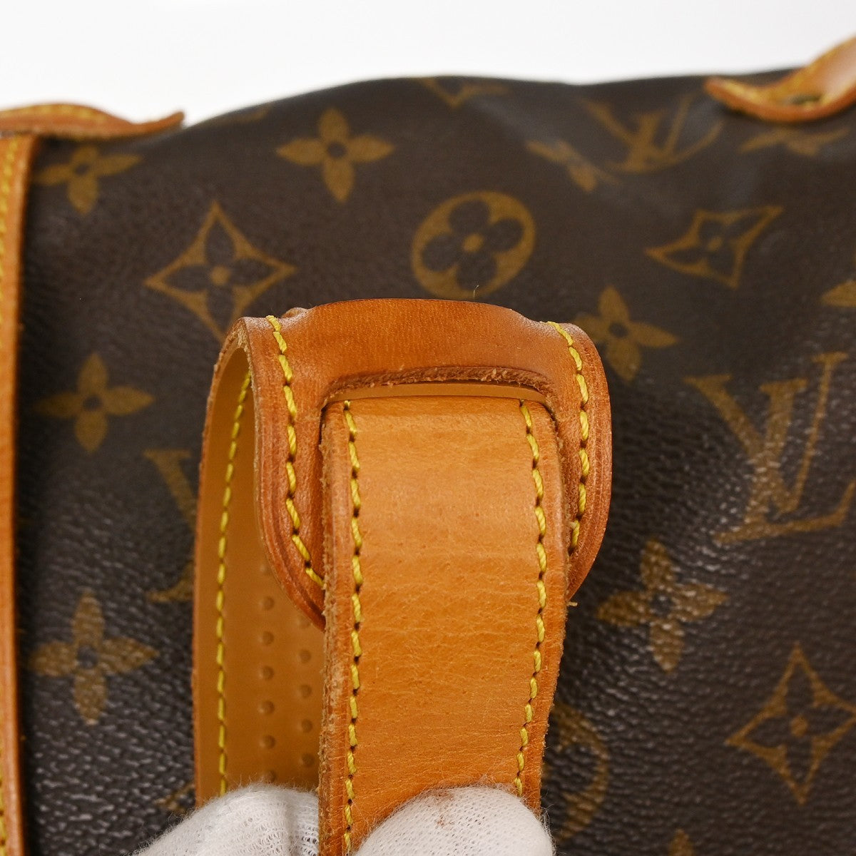 Louis Vuitton Saumur Monogram, Brown, Canvas, Shoulder Bag