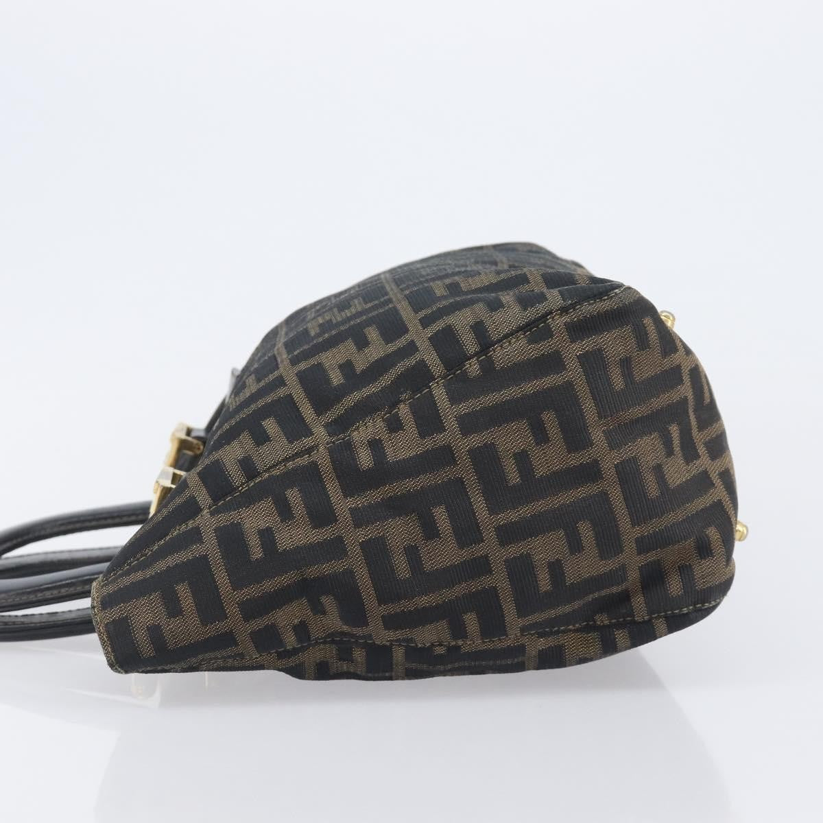 Fendi Vintage FF Handle Zucca Canvas, Brown, Canvas, Tote Bag