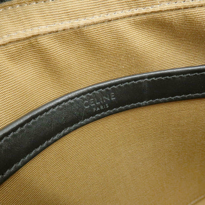 Celine Logo Messenger Triomphe Coated Canvas, Brown, Canvas, Handbag
