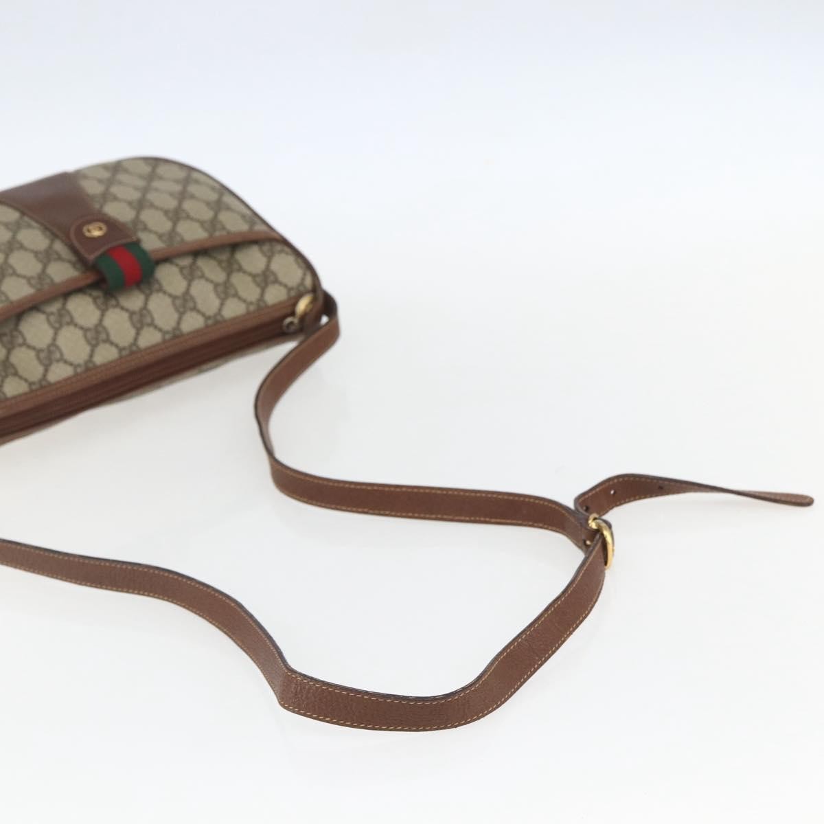 Gucci Vintage Web GG Coated Canvas, Beige, Canvas, Crossbody Bag
