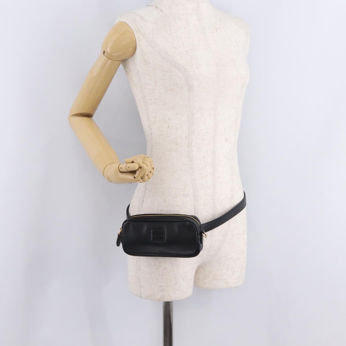 Miu Miu Arcadie Camera Leather, Black, Leather, Handbag