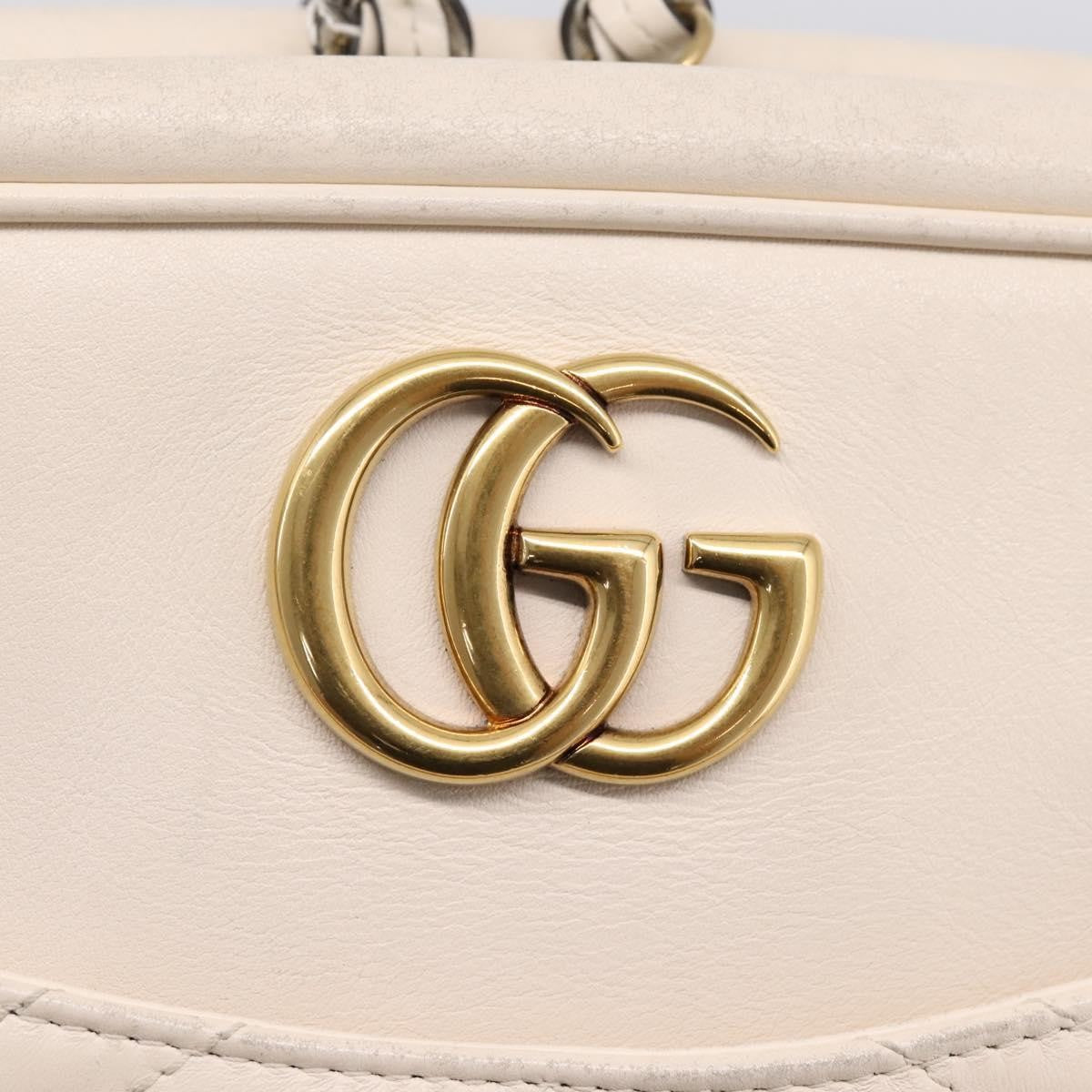 Gucci GG Marmont Multi-Use Matelasse Leather, White, Leather, Handbag