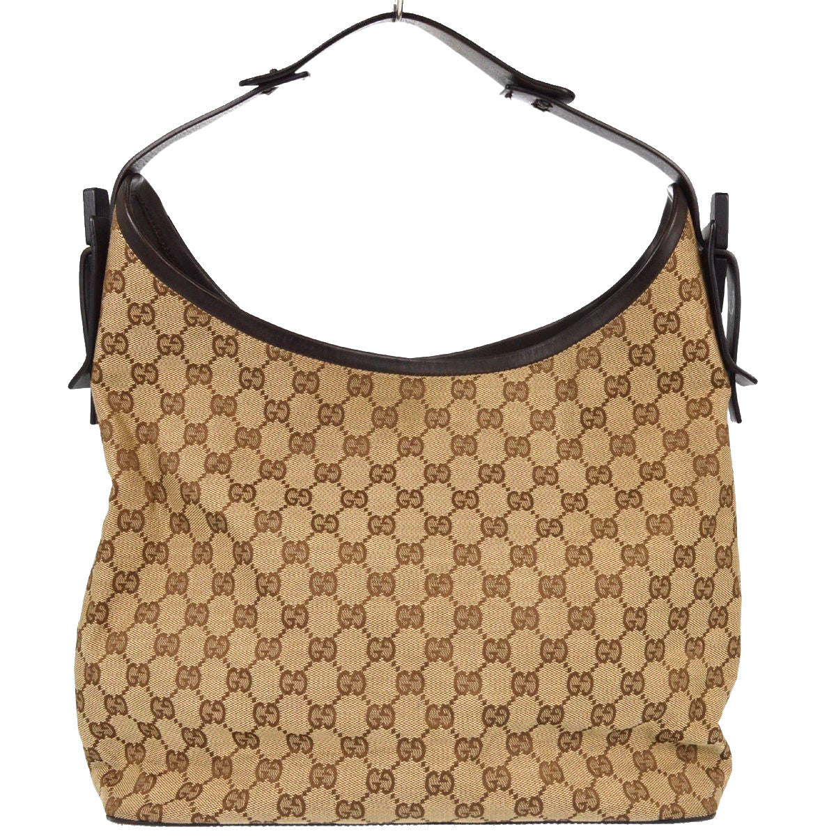 Gucci Creole Hobo GG Canvas, Beige, Canvas, Shoulder Bag