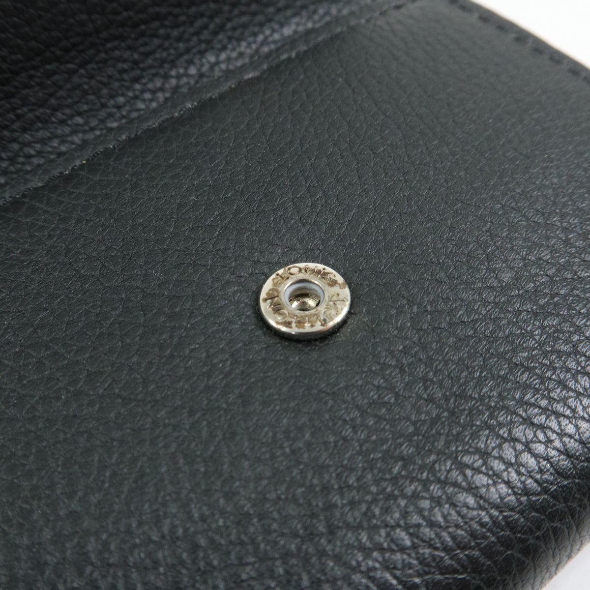 Louis Vuitton Lockmini Leather, Black, Leather, Wallet