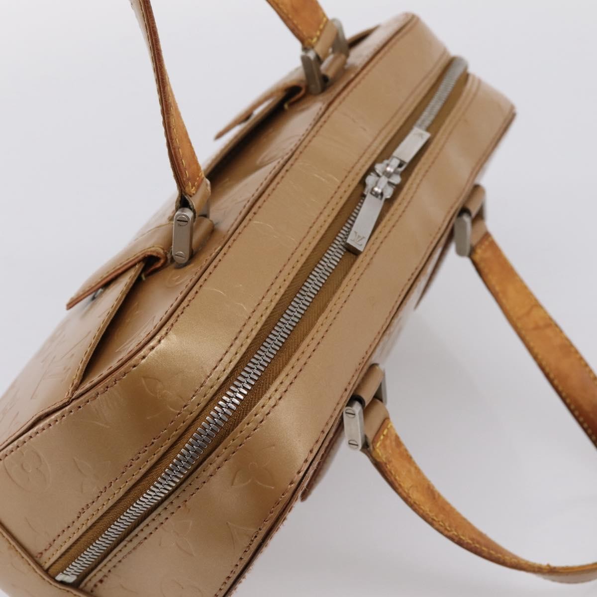 Louis Vuitton Mat Shelton Monogram Vernis, Brown, Patent Leather, Handbag