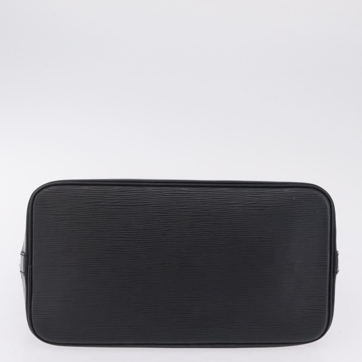 Louis Vuitton Alma Epi Leather, Black, Leather, Handbag