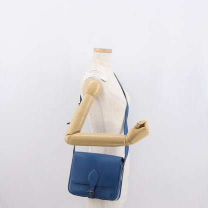 Louis Vuitton Cartouchiere Epi Leather, Blue, Leather, Shoulder Bag