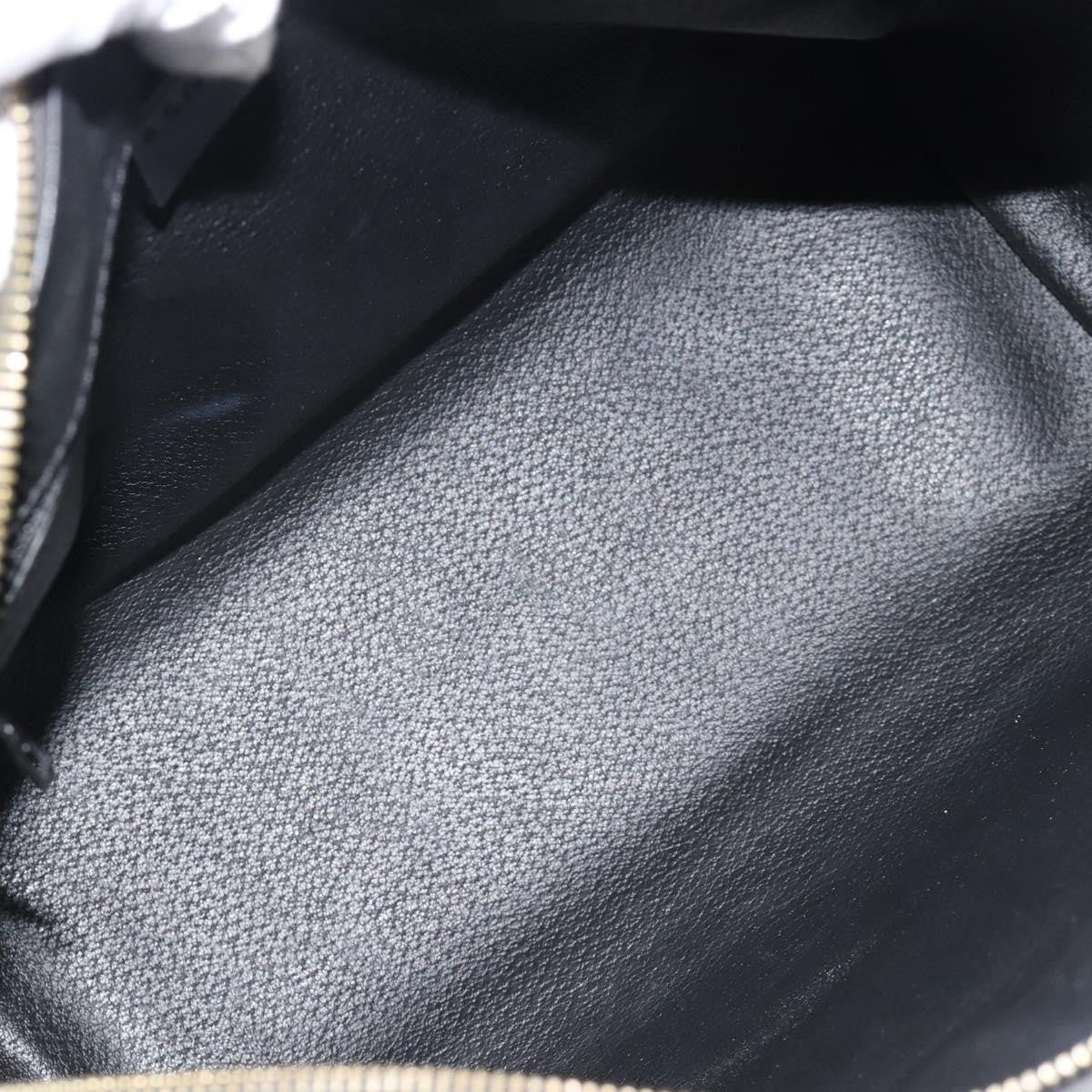Celine Vintage Boston Macadam Coated Canvas, Black, Canvas, Handbag