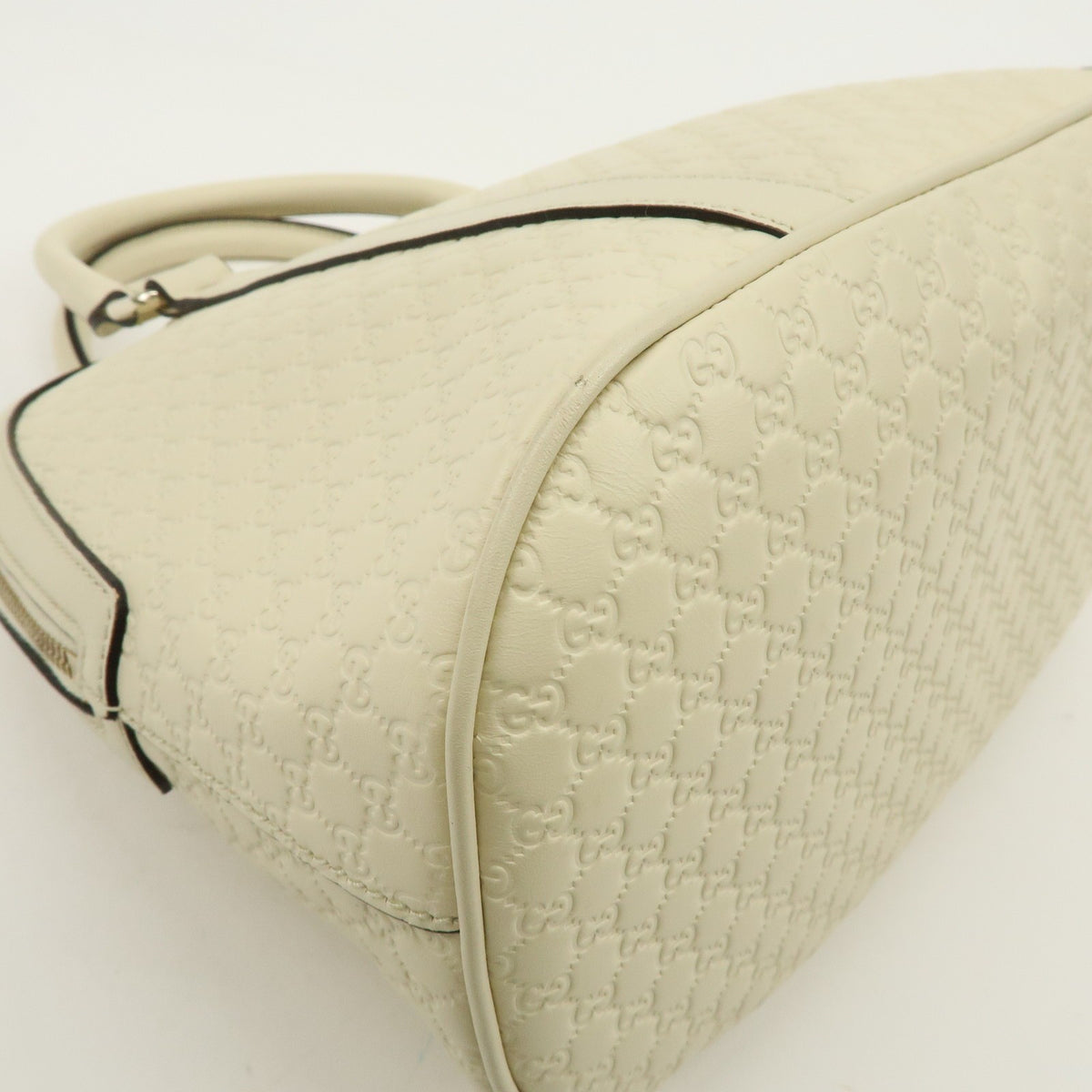 Gucci Convertible Dome Satchel Microguccissima Leather, Beige, Leather, Handbag