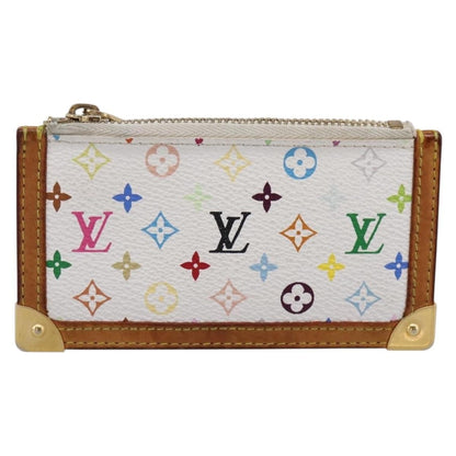 Louis Vuitton Pochette Clés Monogram Canvas, White, Canvas, Wallet