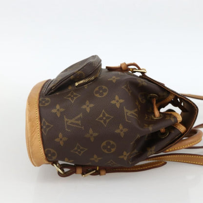 Louis Vuitton Vintage Montsouris Monogram Canvas, Brown, Canvas, Backpack