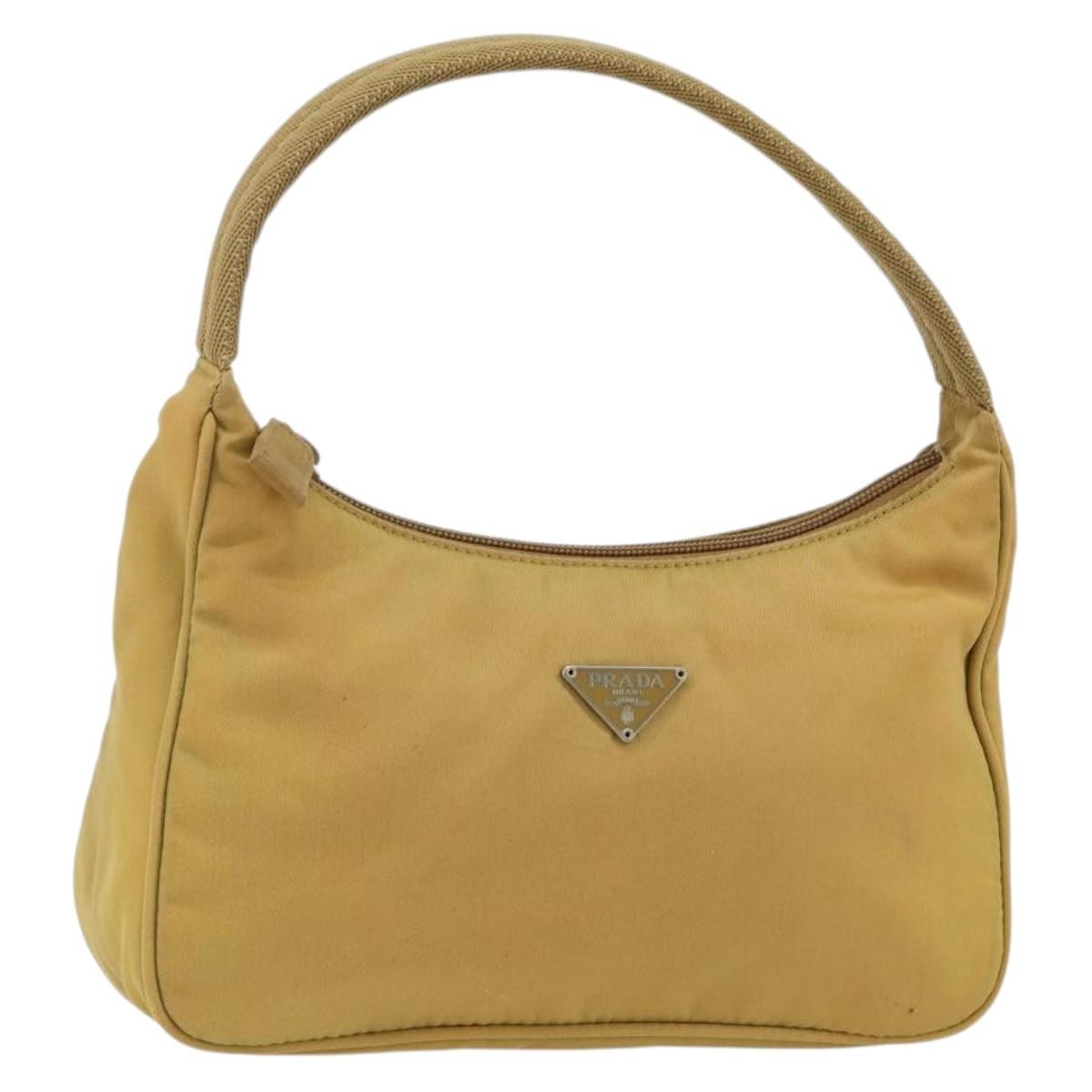 Prada Re-Edition 2000 Hobo Tessuto, Beige, Nylon, Shoulder Bag
