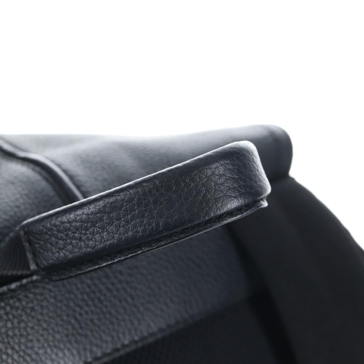 Christian Dior Motion Oblique Canvas with Leather, Black, Canvas, Backpack