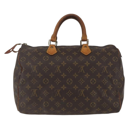 Louis Vuitton Speedy Handbag Monogram Canvas, BROWN, CANVAS, Handbag