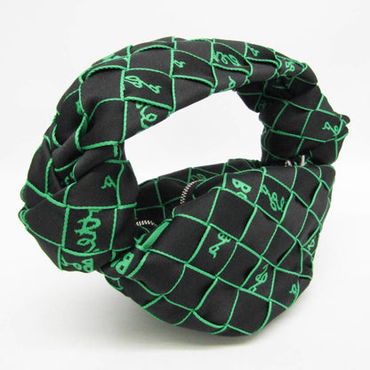 Bottega Veneta Double Knot Hobo Intrecciato Effect Jacquard, Multicolour, Nylon, Shoulder Bag