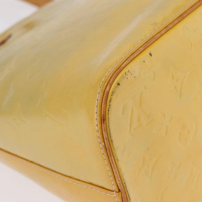 Louis Vuitton Houston Monogram Vernis, Yellow, Patent Leather, Handbag