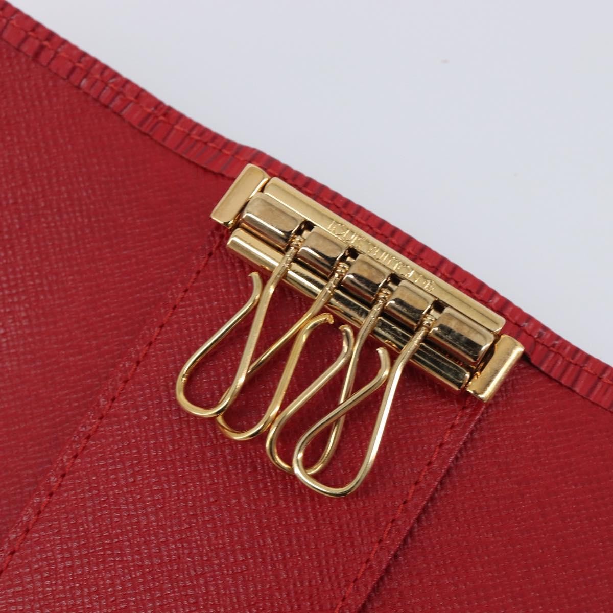 Louis Vuitton Multiclés 4 Cuir verni, Red, Leather, Wallet