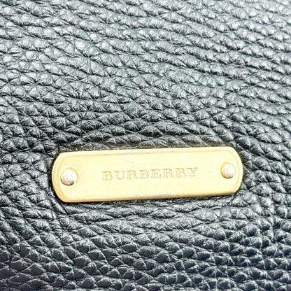 Burberry Bridle Salisbury Leather, Black, Leather, Tote Bag