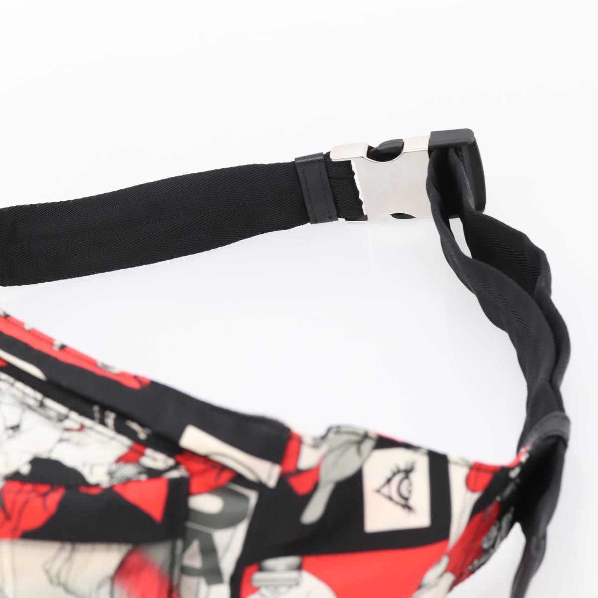 Prada Zip Waist Printed Tessuto, Multicolour, Nylon, Handbag