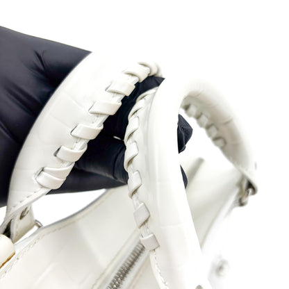 Balenciaga Neo Classic City Leather, White, Leather, Handbag