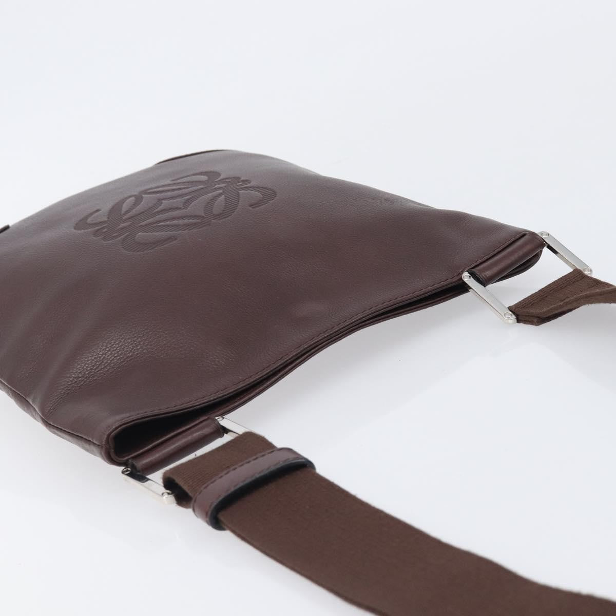 Loewe Anagram Leather, Brown, Leather, Shoulder Bag
