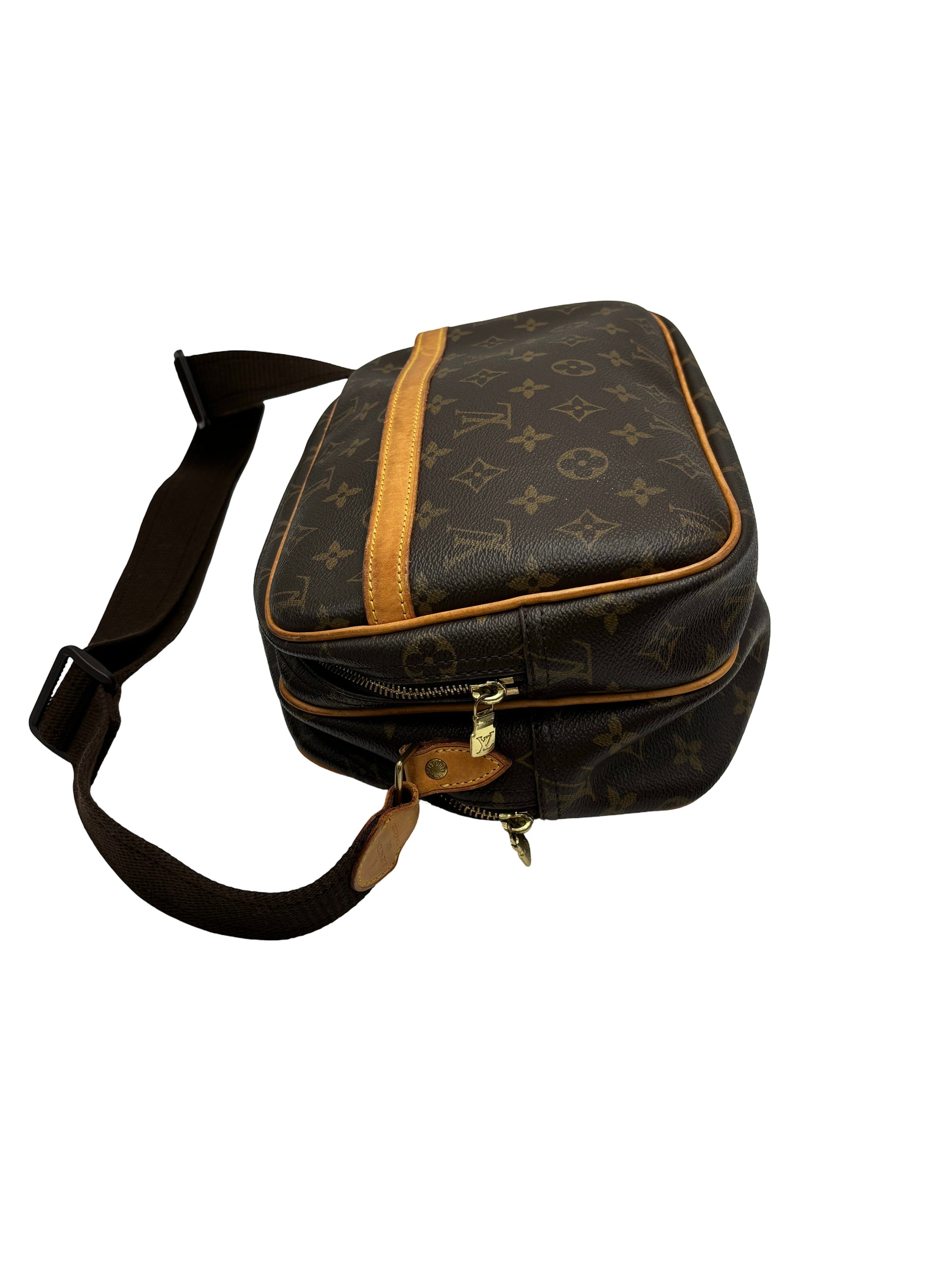 Louis Vuitton Reporter Monogram Canvas, Brown, Canvas, Shoulder Bag
