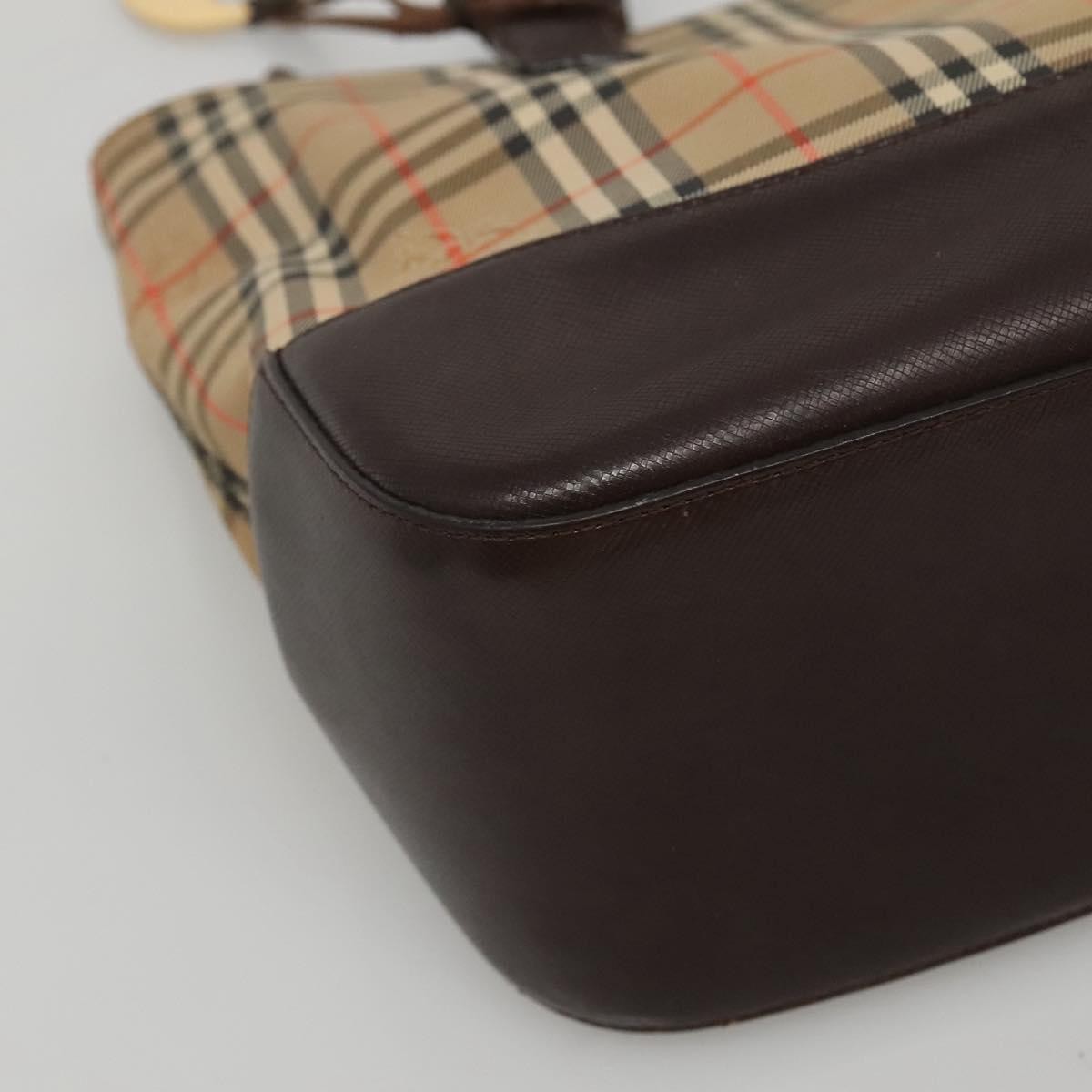 Burberry Nova Check Tote canvas check pattern, Beige, Canvas, Handbag