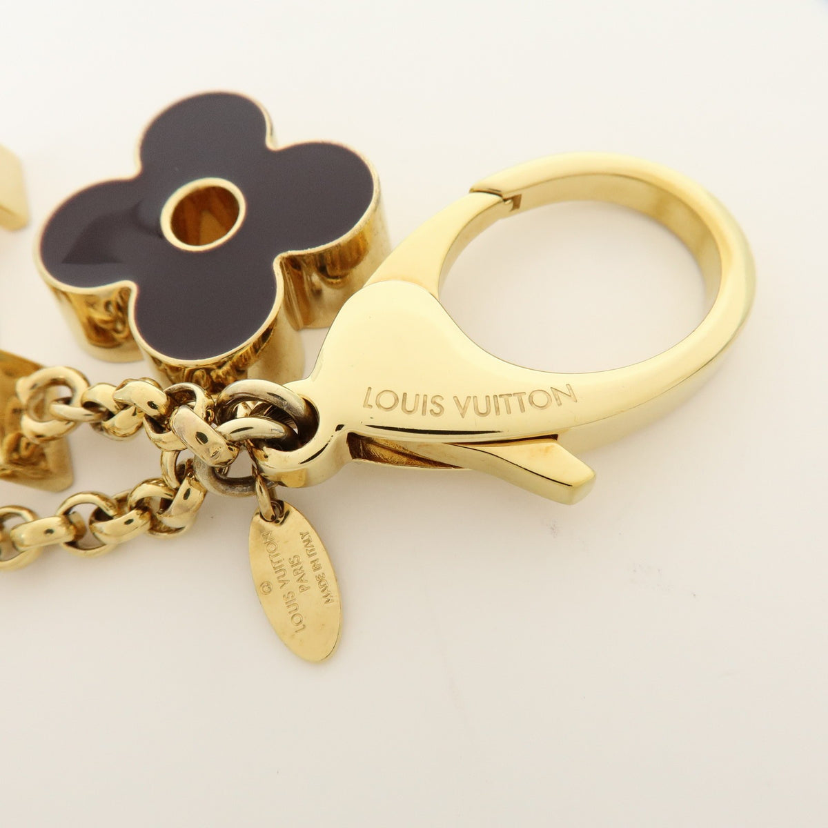 Louis Vuitton Fleur de Monogram Bag Charm Metal, Gold, Metal, Charm