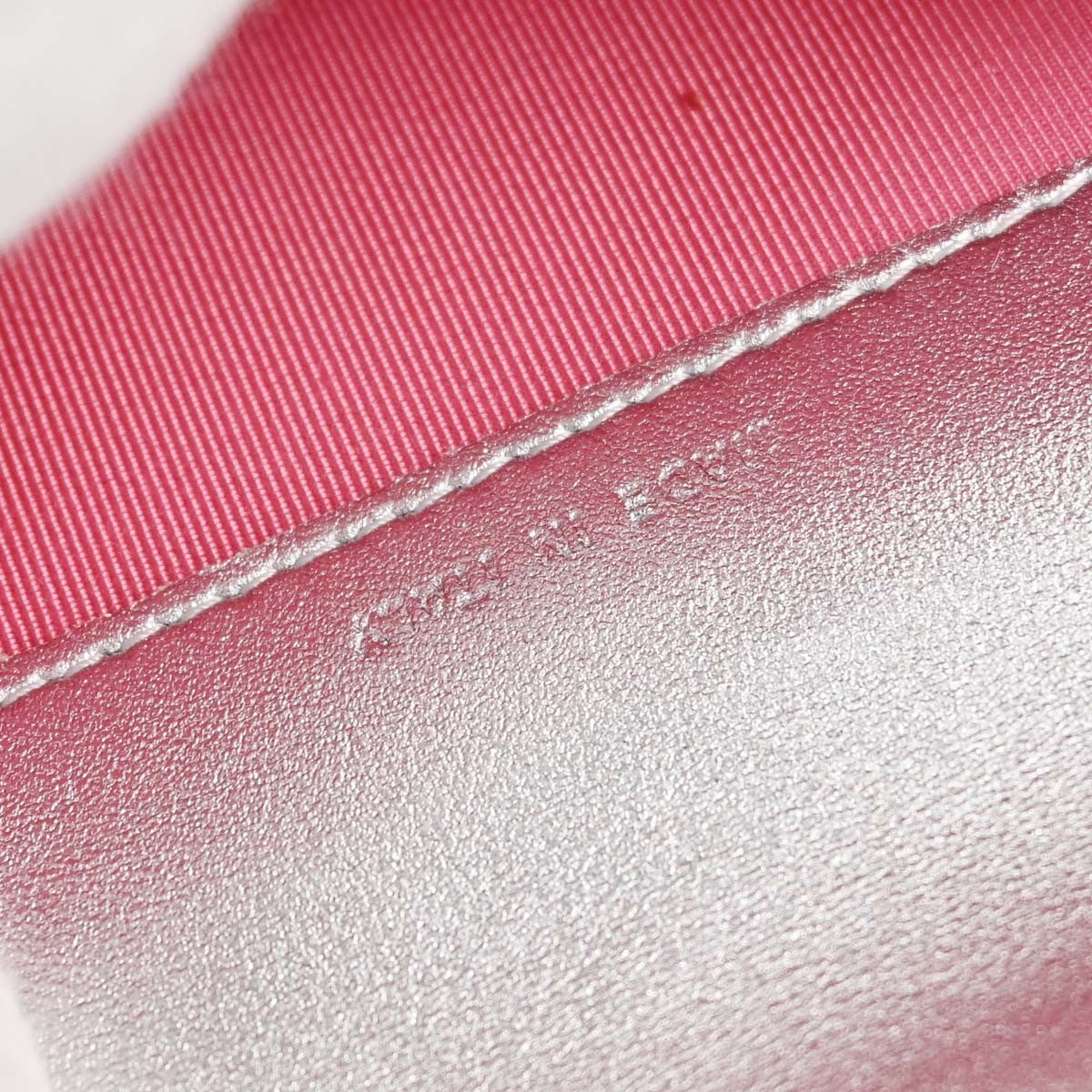Chanel CC Flap Card Case Quilted Lambskin, Silver, Leather, Card Holder