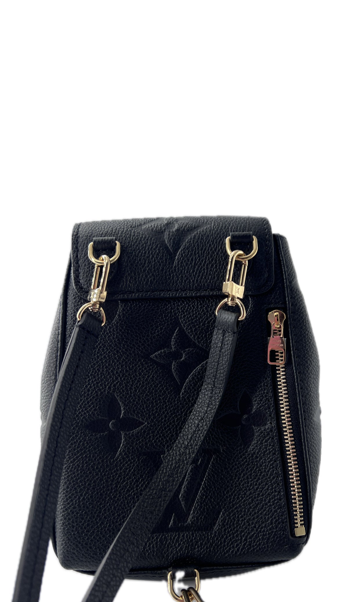 Louis Vuitton Tiny Backpack Monogram Empreinte Giant, BLACK, LEATHER, Backpack