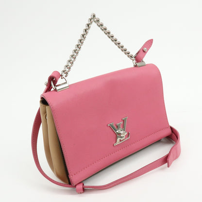 Louis Vuitton Lockme II Leather, Pink, Leather, Shoulder Bag