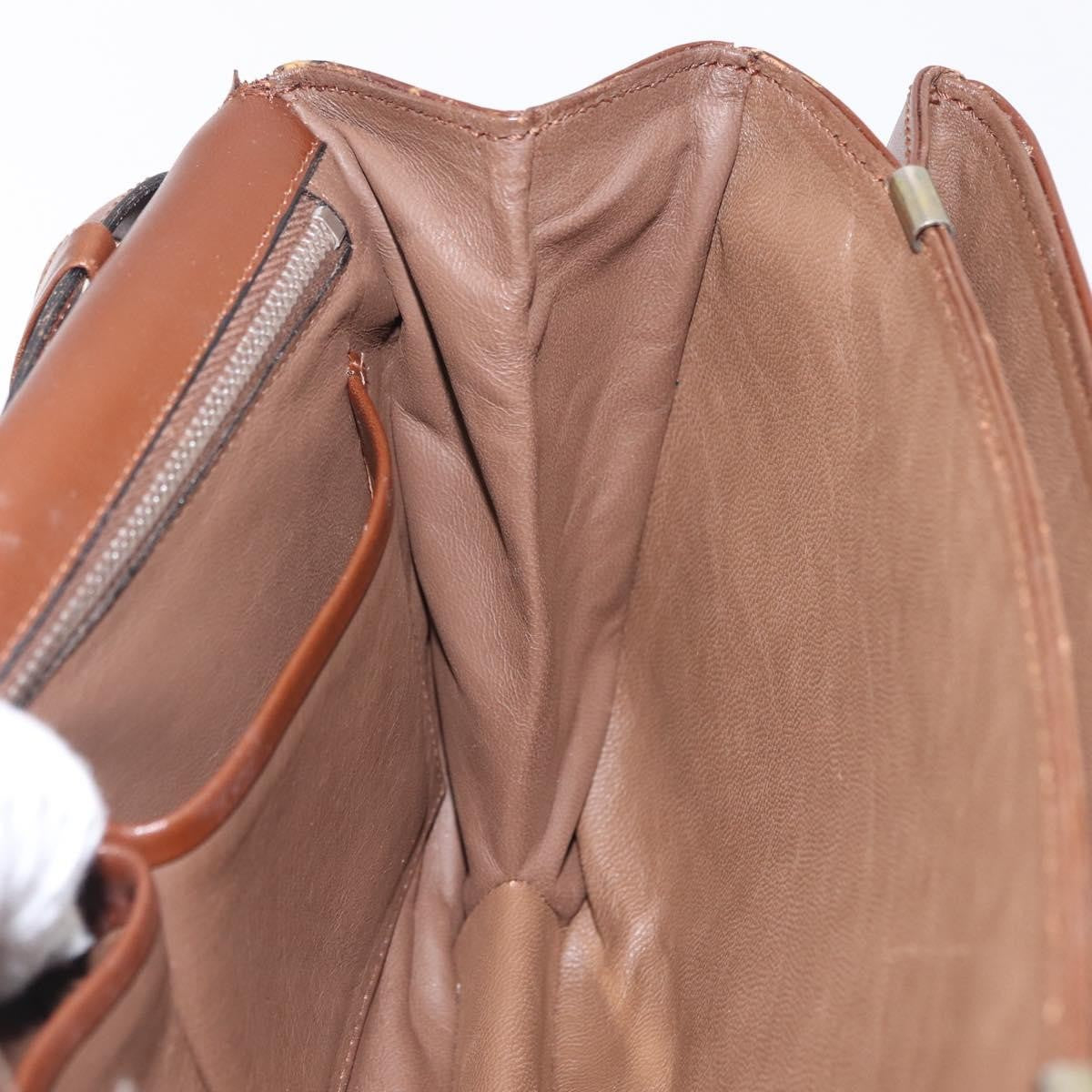Celine Triomphe Leather, Brown, Leather, Shoulder Bag