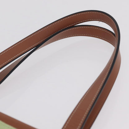 Loewe Cushion Canvas, Green, Canvas, Tote Bag