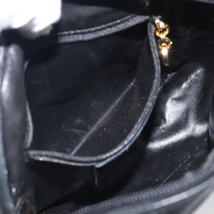 Salvatore Ferragamo Gancini Leather, Black, Leather, Crossbody Bag