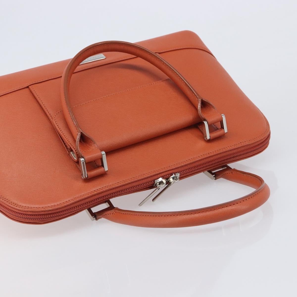 Burberry Handbag Leather, Orange, Leather, Handbag