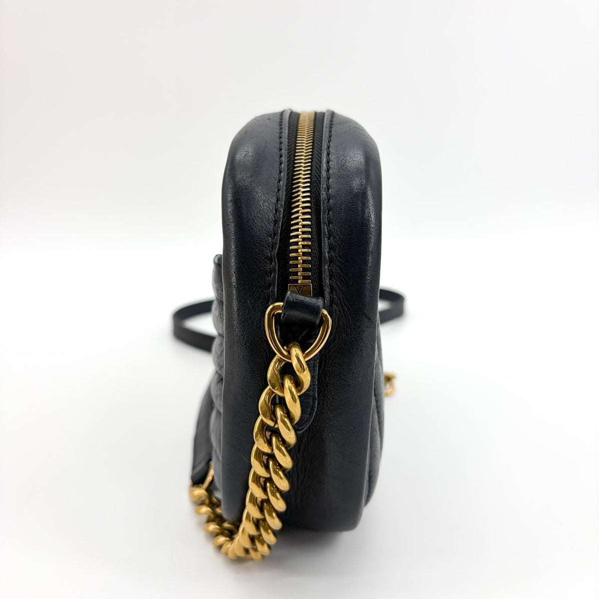 Louis Vuitton New Wave Camera Quilted Leather, Black, Leather, Handbag