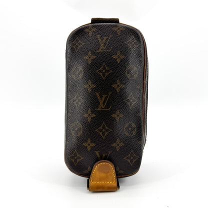 Louis Vuitton Pochette Gange Monogram Canvas, Brown, Canvas, Clutch