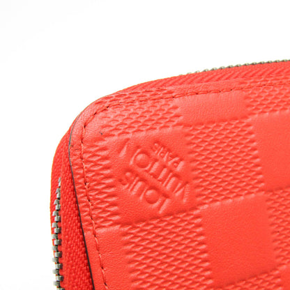 Louis Vuitton Zippy Damier Infini Leather, Red, Leather, Wallet