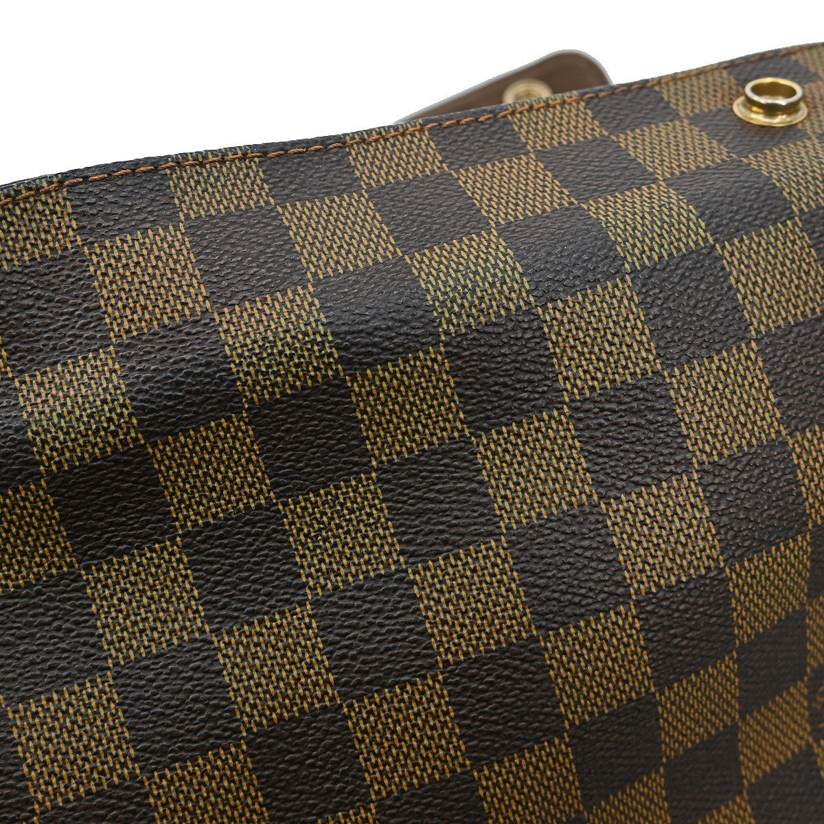 Louis Vuitton Naviglio Damier, Brown, Canvas, Shoulder Bag