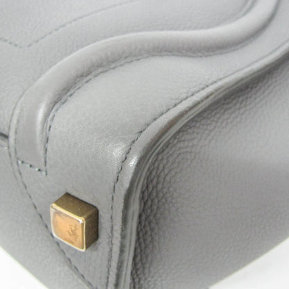 Celine Luggage Smooth Leather, Gray, Leather, Handbag