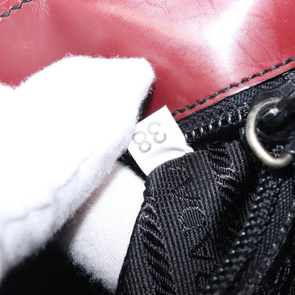 Prada Shoulder Leather, Burgundy, Patent Leather, Shoulder Bag