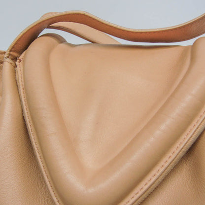 Bottega Veneta Beak Leather, Beige, Leather, Tote Bag