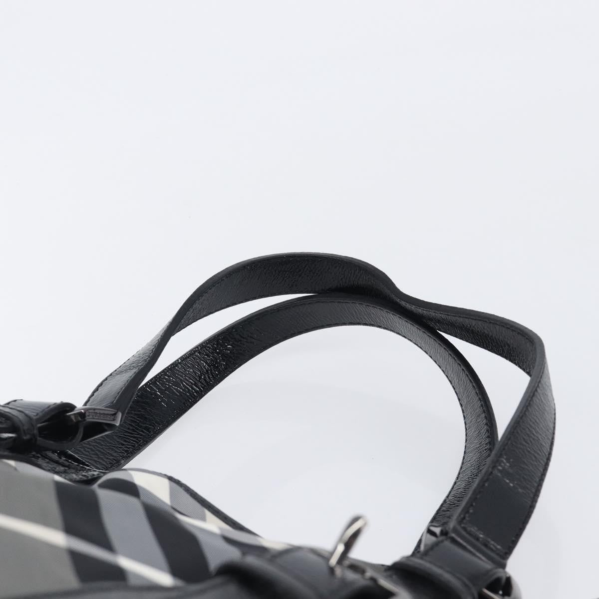 Burberry Nova Check Tote canvas check pattern, Black, Nylon, Handbag