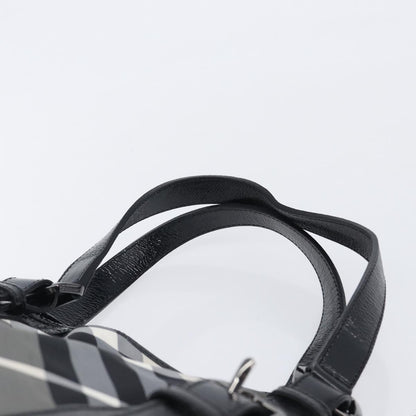 Burberry Nova Check Tote canvas check pattern, Black, Nylon, Handbag
