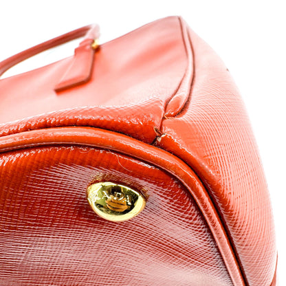 Prada Galleria  Strap leather, Red, Leather, Handbag