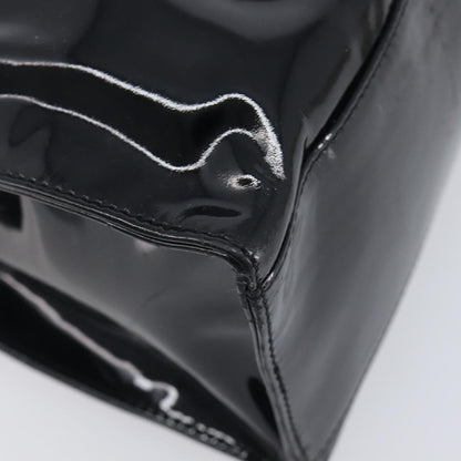 Chanel Coco Mark Patent Leather, Black, Patent Leather, Shoulder Bag