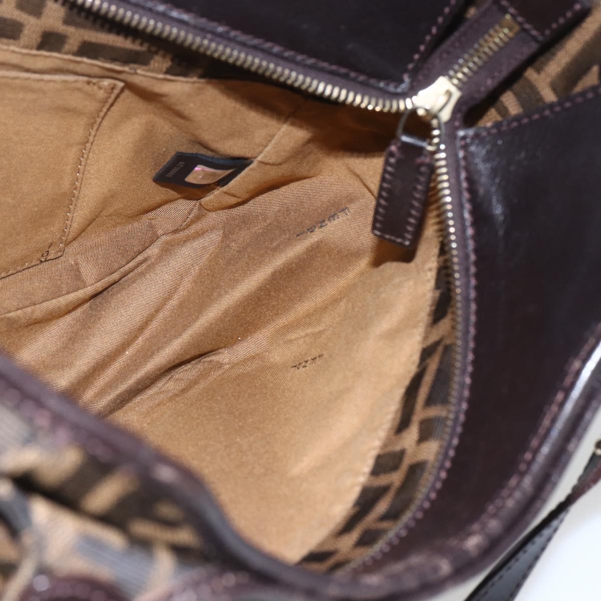 Fendi Chef Zucca Canvas, Brown, Canvas, Tote Bag